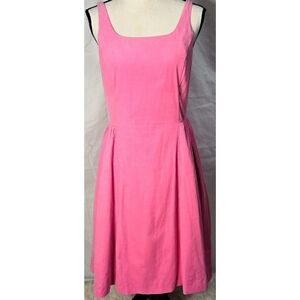 Isaac Mizrahi For Target Pink Corduroy A Line Dress Retro 50s Sleeveless